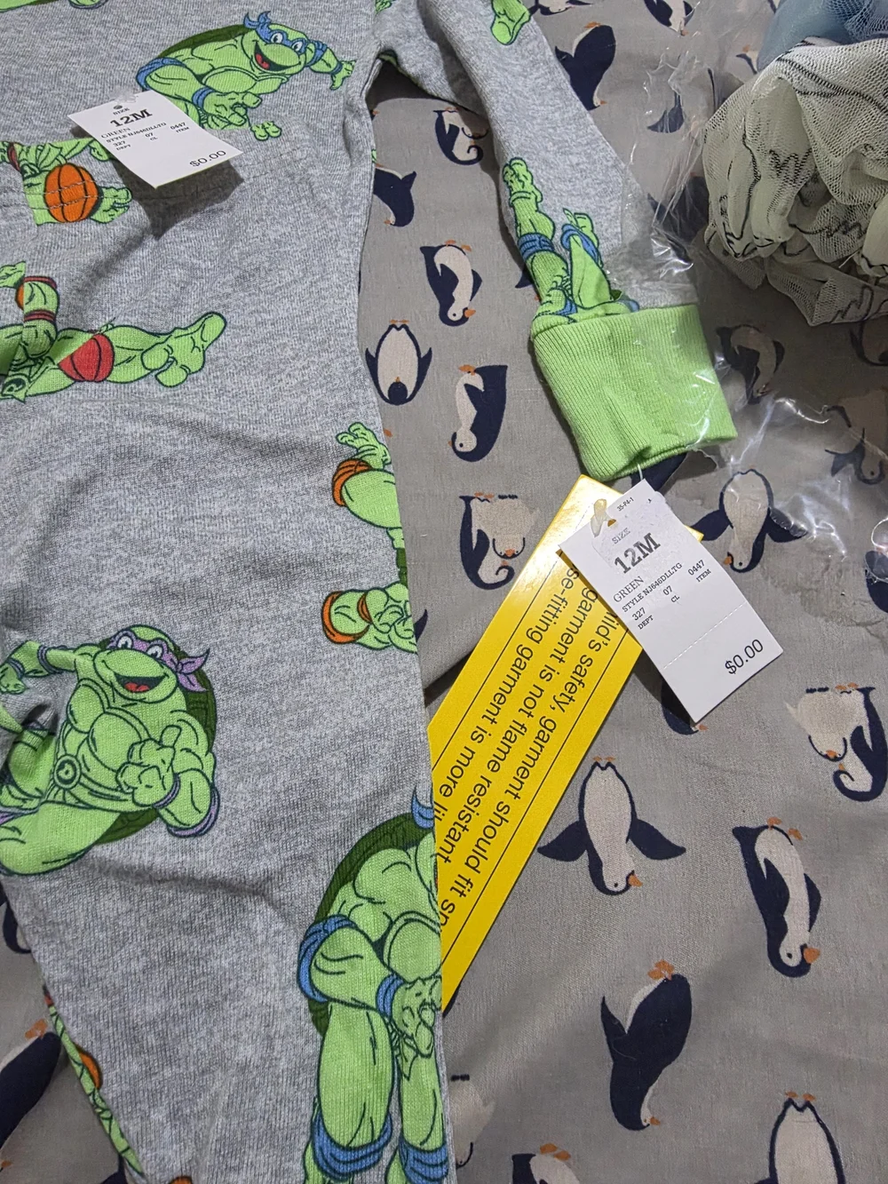 Teenage Mutant Ninja Turtles soft grey